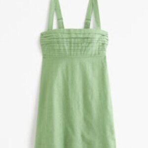 Abercrombie & Fitch Emerson Linen-Blend Skort Green XXL Tall